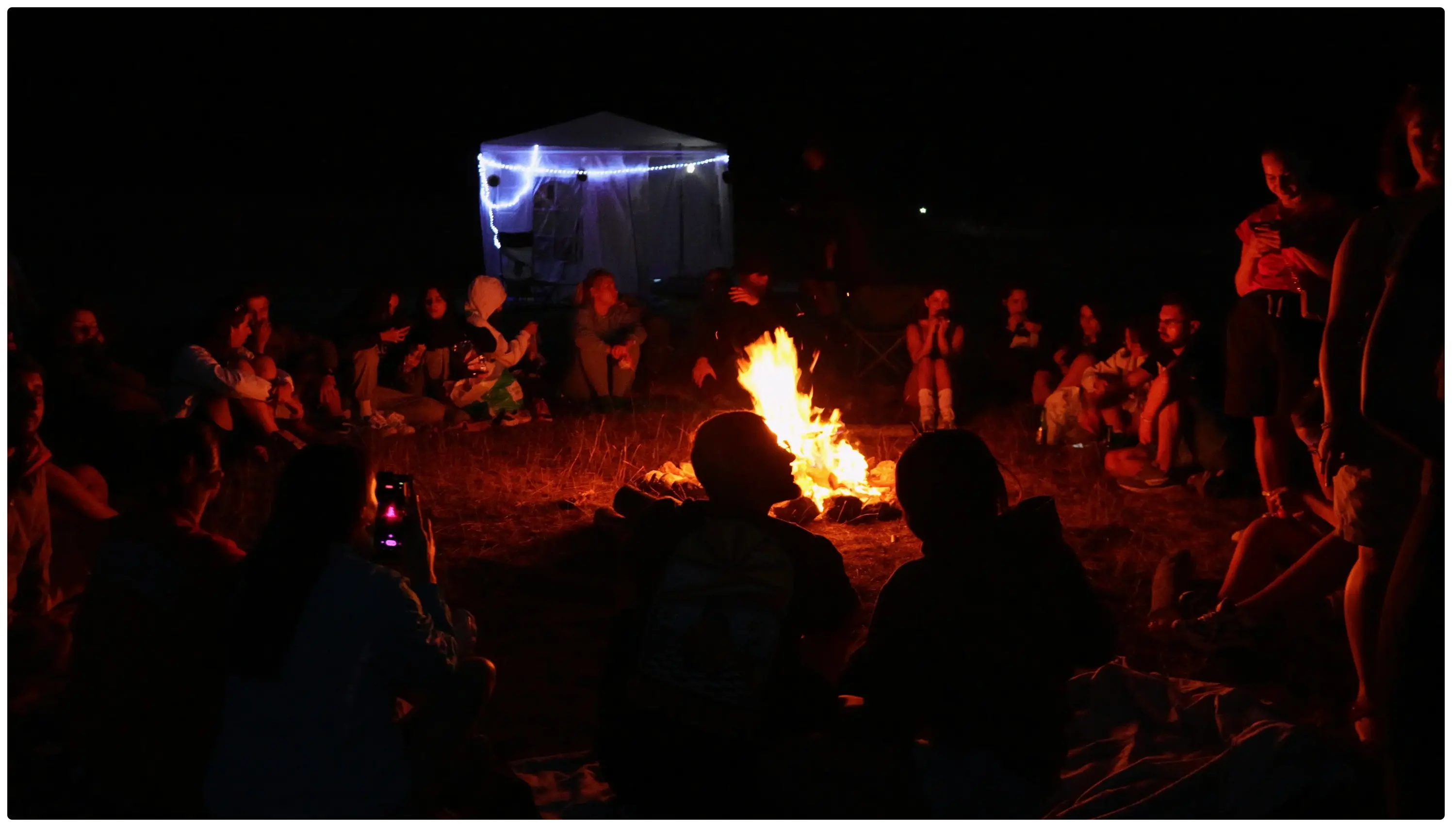 Starcampers night camp in the mountains